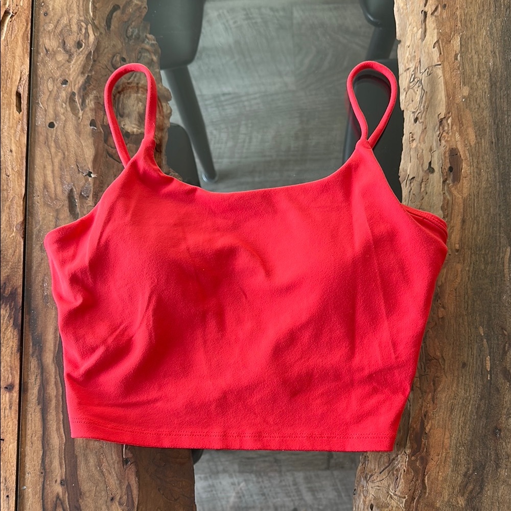 Pink Lily Red Cropped Bra Top